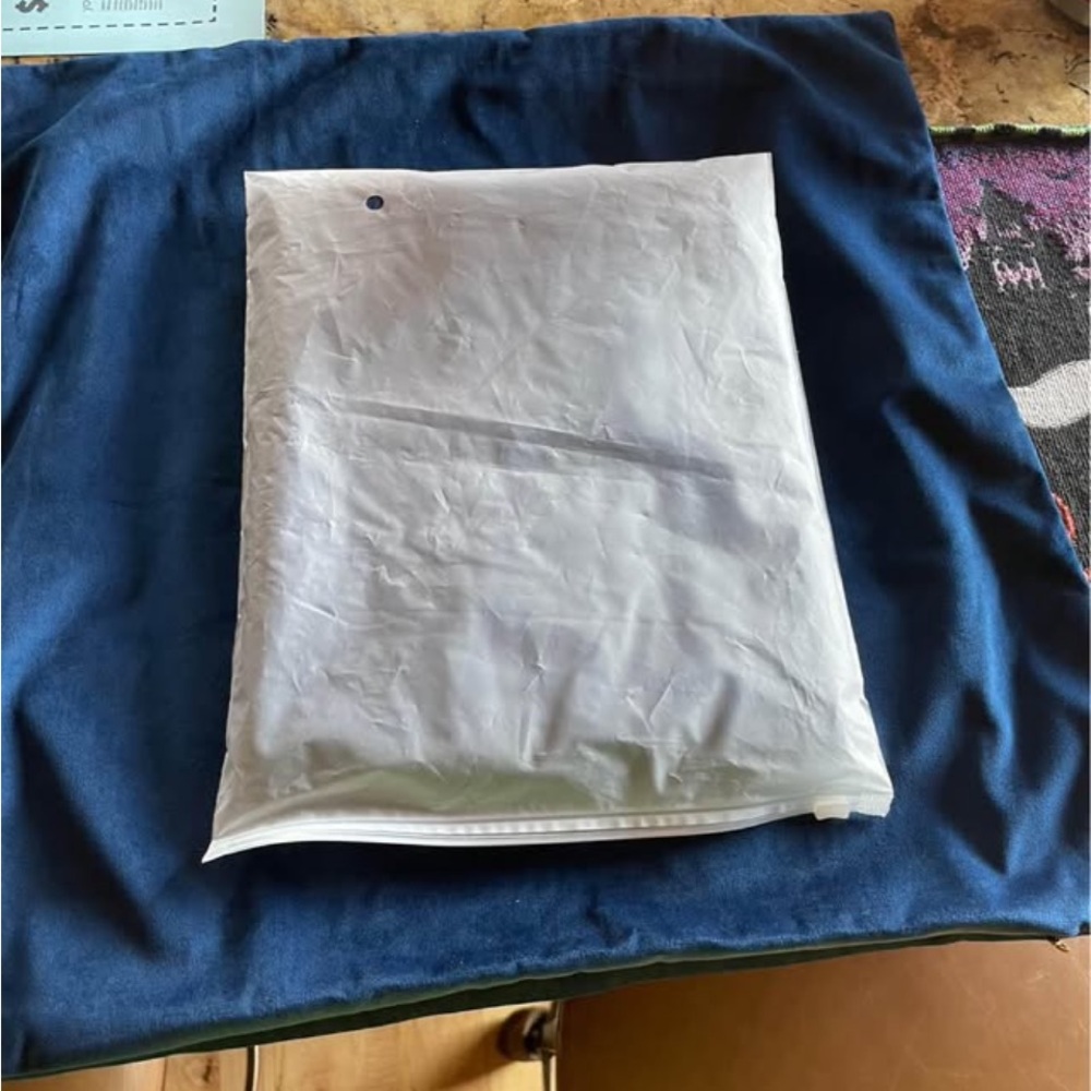 Velvet blue pillow covers 18x18